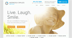 Desktop Screenshot of hermosasmilesdentistry.com